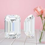 Emerald cut diamond for jewelry