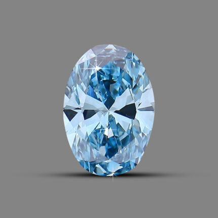 Blue Oval cut Diamond