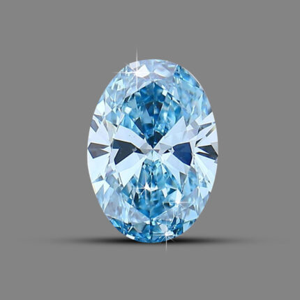 Oval cut Blue Diamond