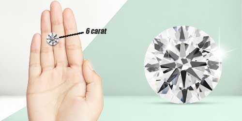 6 Carat Round Diamond