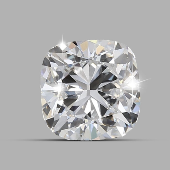 Cushion shape 3 carat Diamond, CVD CUSHION shape lab grown diamond
