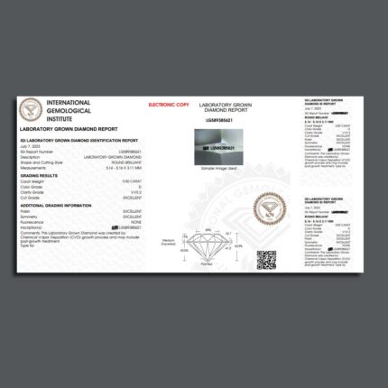 0.50 Carat Round Lab Grown Diamond, IGI Certified - GPX Diamonds - Image 2