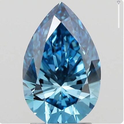 Blue 0.74ct PEAR Cut Diamond