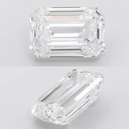1.55 Carat EMERALD diamond 8mm, EMERALD shaped diamond