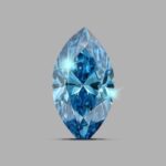 3.00 Carat CVD Marquise shape lab grown diamond FANCY VIVID BLUE VS1 IGI Certified