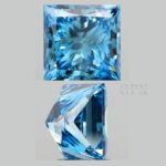 Fancy Blue 2.91ct PRINCESS diamond