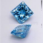 Blue 2.02 Carat PRINCESS diamond