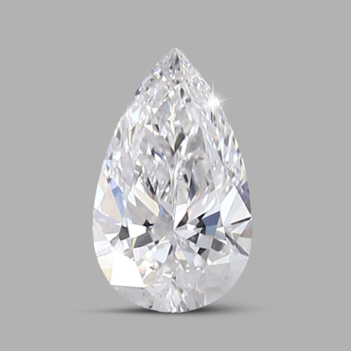 Pear 3.02ct lab made diamond