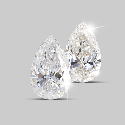 Pair of Pear Shape Diamonds