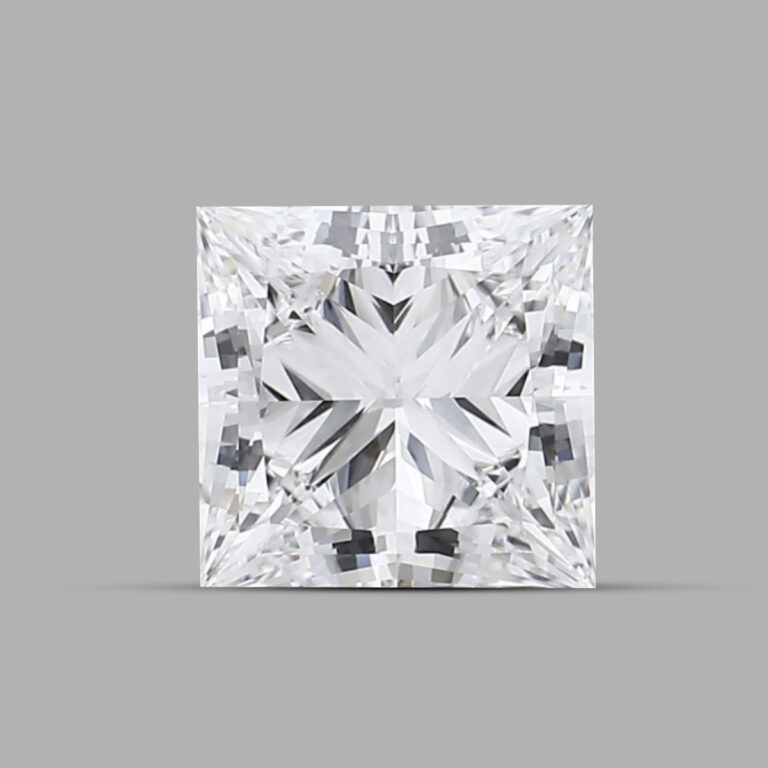 1.50 Carat Princess cut Diamond, 0.91 Carat CVD PRINCESS