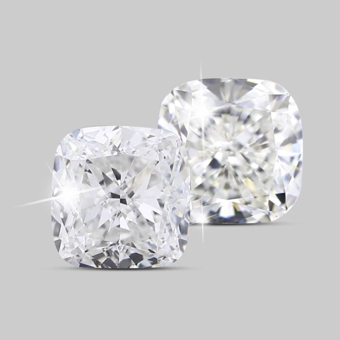 pair of cushion diamond