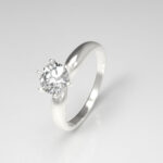 Womens White Gold Ring