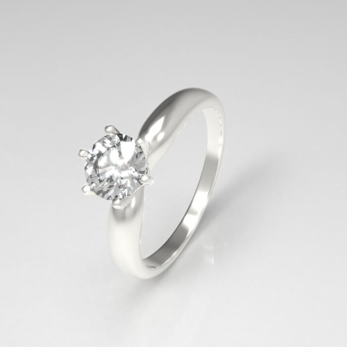 Womens White Gold Ring