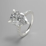 Pear shaped ring