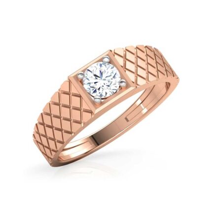 Mens Diamond Ring with Gold