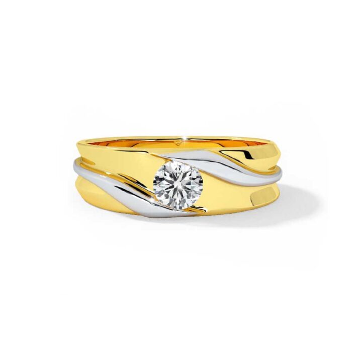 Yellow Gold mens Ring