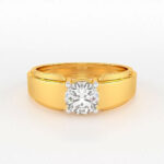Lab Grown Solitaire Ring Design for Men