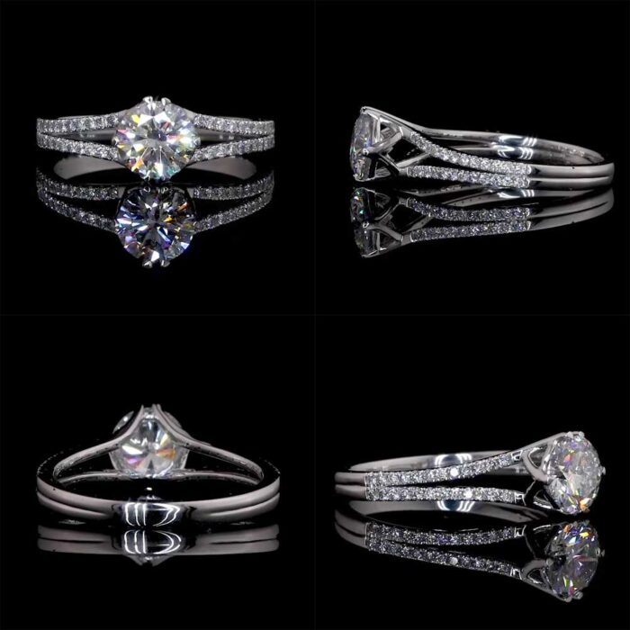 Double Band Diamond Ring