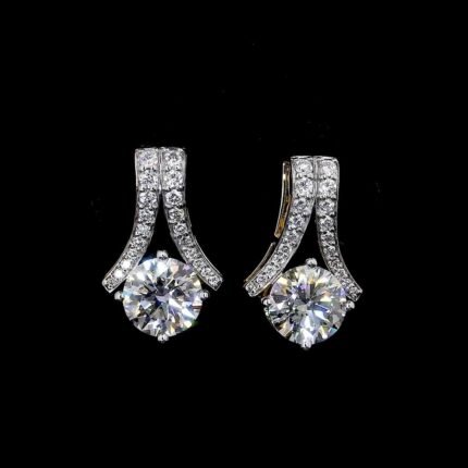 Drop Diamond Studded Earring