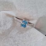 1Ct Blue Diamond Ring