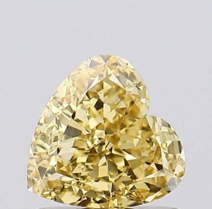 1 Carat VS1 Intense Yellow Heart Shape
