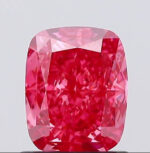 1.07 Carat VS1 Vivid Pink Cushion Shape