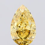 1.10 Carat Pear Shape VS1 Vivid Yellow