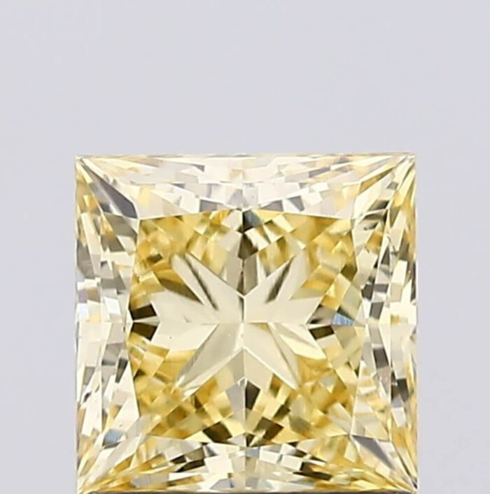 1.15 Carat VS1 Intense Yellow Princess Shape