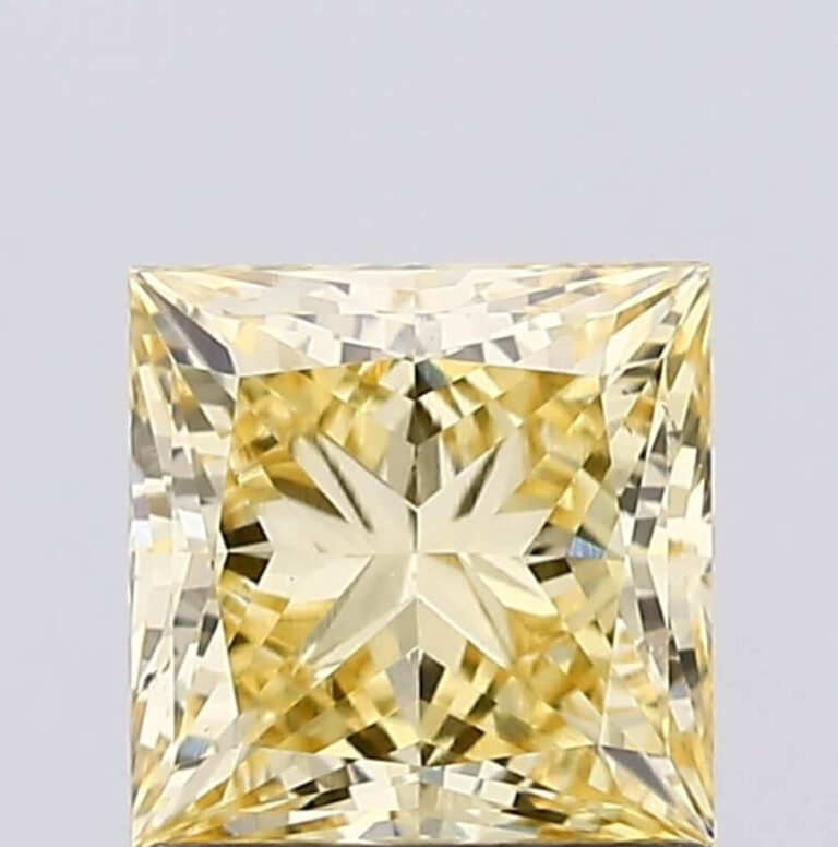 1.15 Carat VS1 Intense Yellow Princess Shape