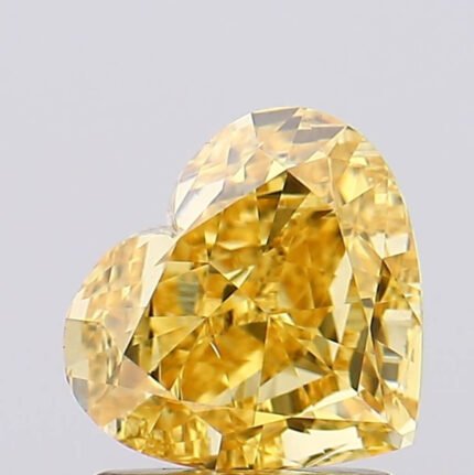 1.25 Carat VS1 Heart Shape Vivid Yellow