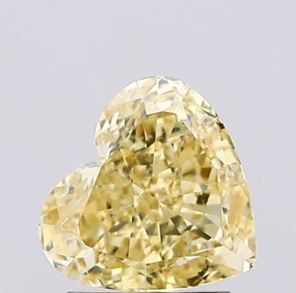 VS1 1.54 Carat Intense Yellow Heart Shape