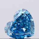Vivid Blue VS1 1.57 Carat Heart Shape Diamond