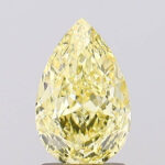1.60 Carat Pear Shape VS1 Intense Yellow