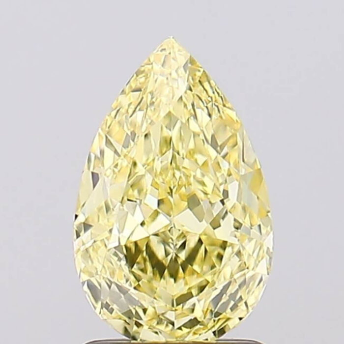 1.60 Carat Pear Shape VS1 Intense Yellow