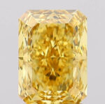 1.74 Carat Radiant Vivid Orangy Yellow