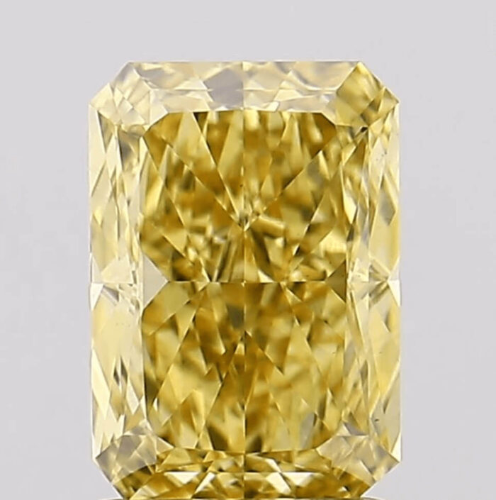 2 Carat Radiant Intense Yellow
