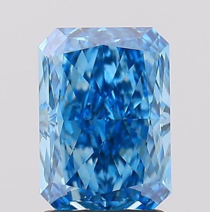 2.02 Carat Radiant Vivid Blue