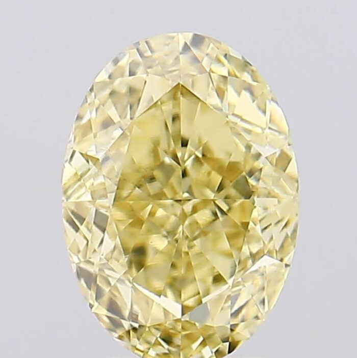 2.24 Carat VS1 Oval Shape Intense Yellow