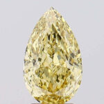 2.25 Carat Pear Shape Intense Yellow