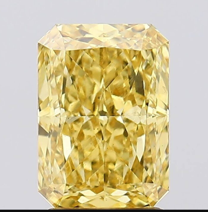 2.53 Carat VS1 Radiant Vivid Yellow