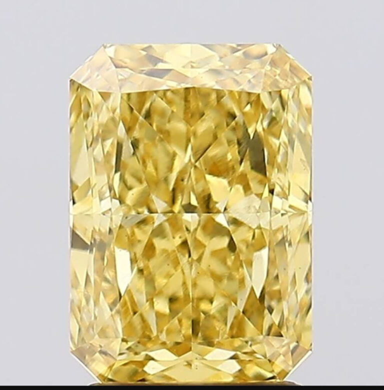2.53 Carat VS1 Radiant Vivid Yellow