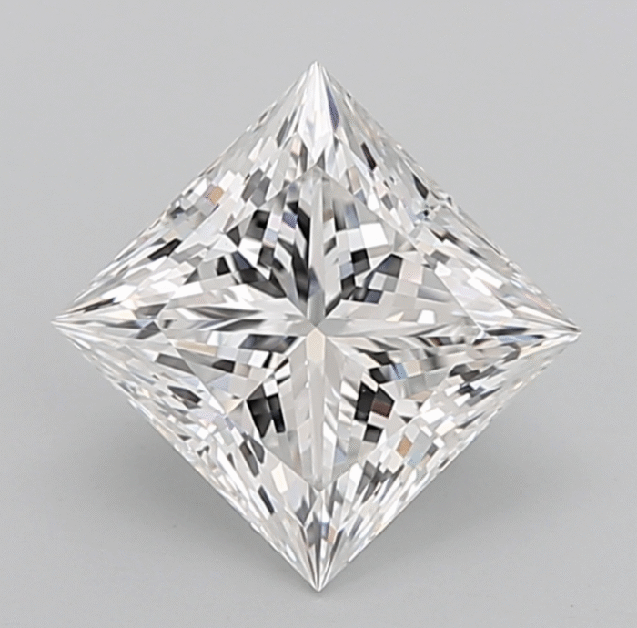 3 Carat VS1 Princess Cut E Color