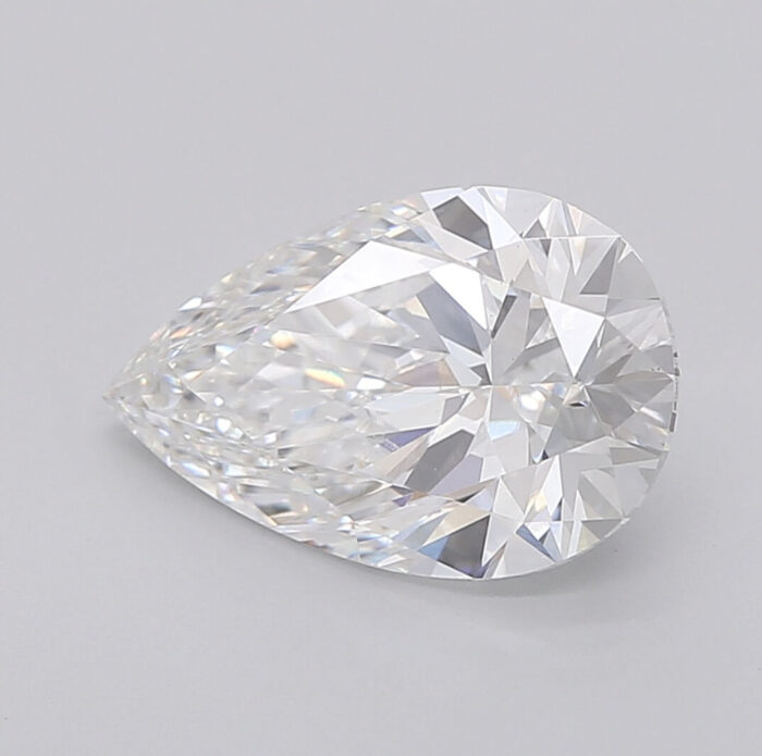 3.04 Carat VS1 Clarity E Color Pear Shape