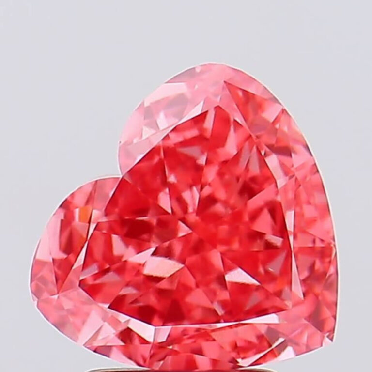 3.03 Carat VS1 Vivid Pink Heart shape