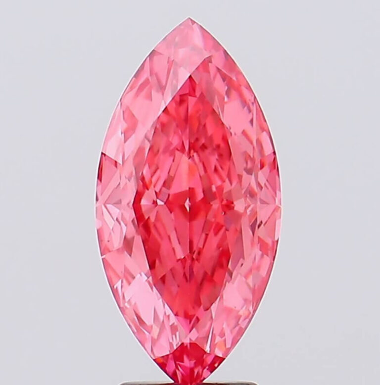 4.01 Carat Vivid Pink VS1 Marquise Shape