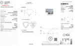 4.03 Carat VS1 Vivid Blue Heart shape Lab Grown IGI certified Diamond - Image 2