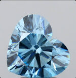 4.03 Carat VS1 Vivid Blue Heart shape