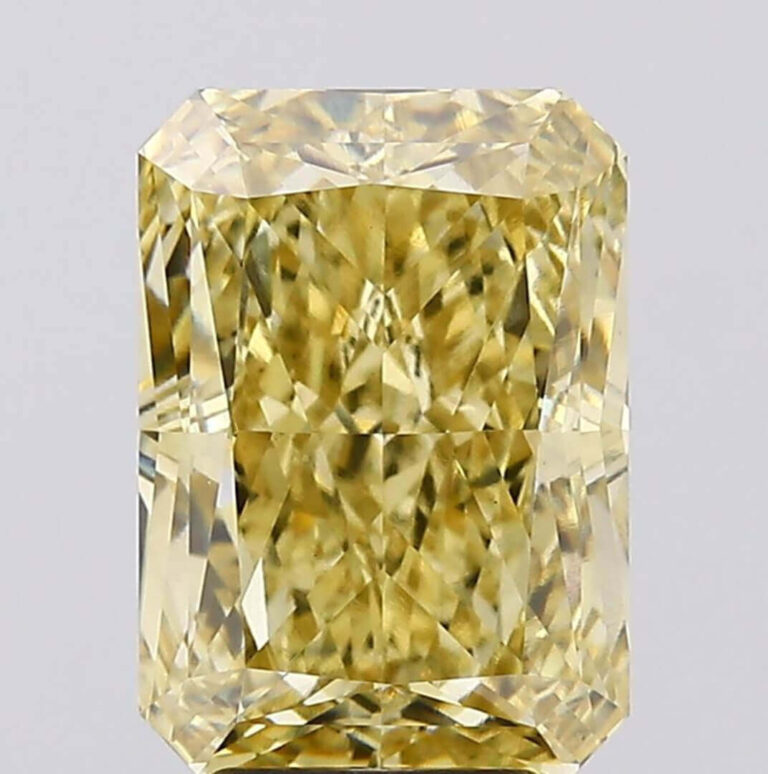 5.15 Carat Radiant Intense Yellow VS1
