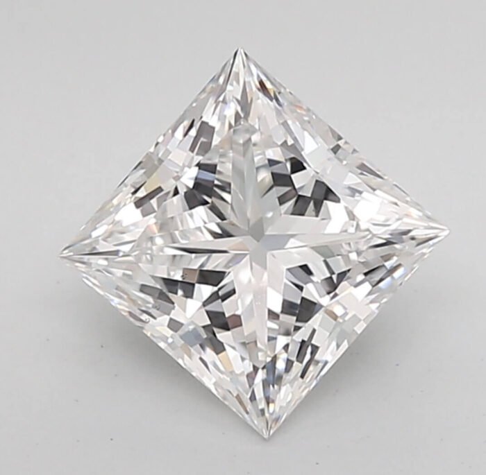 6 Carat F Color VS2 Clarity Princess Cut