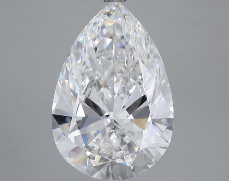 6 Carat VS1 Clarity E Color Pear Shape